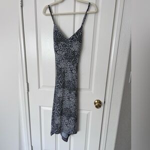 Krimson Klover Black and White Patterned Maxi Dress